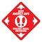 Signmission Keep America Safe Non-Slip Floor Graphic, 7in Vinyl Decal, 7" x 7", FD-2-X-7-99986 FD-2-X-7-99986 - alternate 1